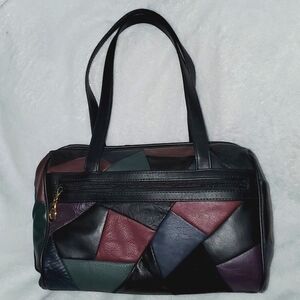 Cascade Blues Vintage Patchwork Handbag